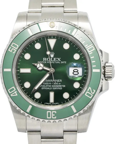 2018 Rolex Submariner Date “Hulk” 40MM Green Dial Oyster Bracelet (116610LV)