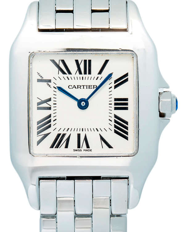 Cartier Santos Demoiselle 26MM Quartz Silver Dial Steel Bracelet (W25065Z5)