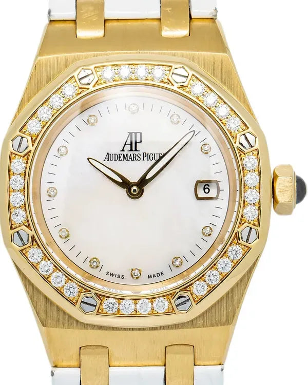 Audemars Piguet Royal Oak 33MM Mother of Pearl Dial Leather Strap (67601BA)