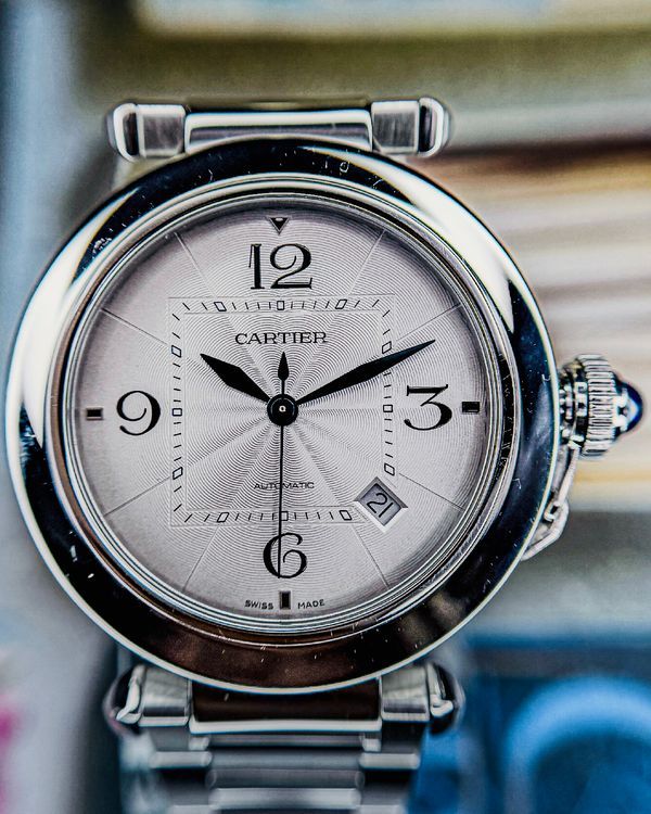 2020 Cartier Pasha De Cartier 41MM Silver Dial Steel Bracelet (WSPA0009)