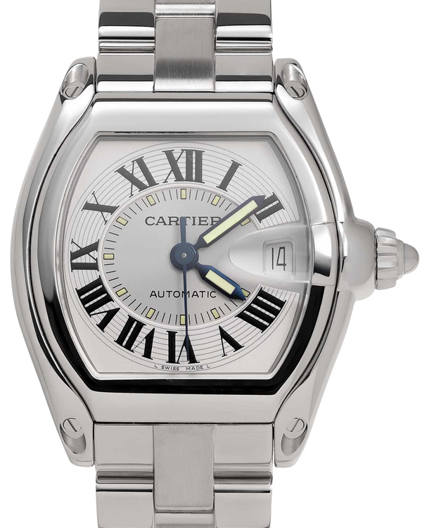 Cartier Roadster 37MM Silver Dial Steel Bracelet (2510)