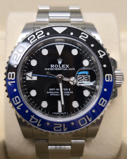 2018 Rolex GMT-Master II "Batman" 40MM Black Dial Oyster Bracelet (116710BLNR)