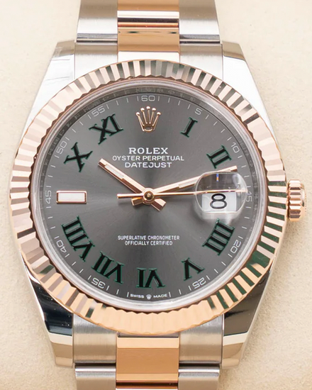 2025 Rolex Datejust "Wimbledon" 41MM Slate Dial Two-Tone Oyster Bracelet (126331)