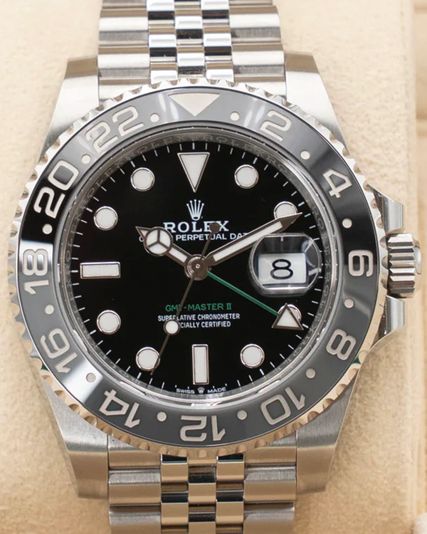 2024 Rolex GMT-Master II "Bruce Wayne" 40MM Black Dial Jubilee Bracelet (126710GRNR)