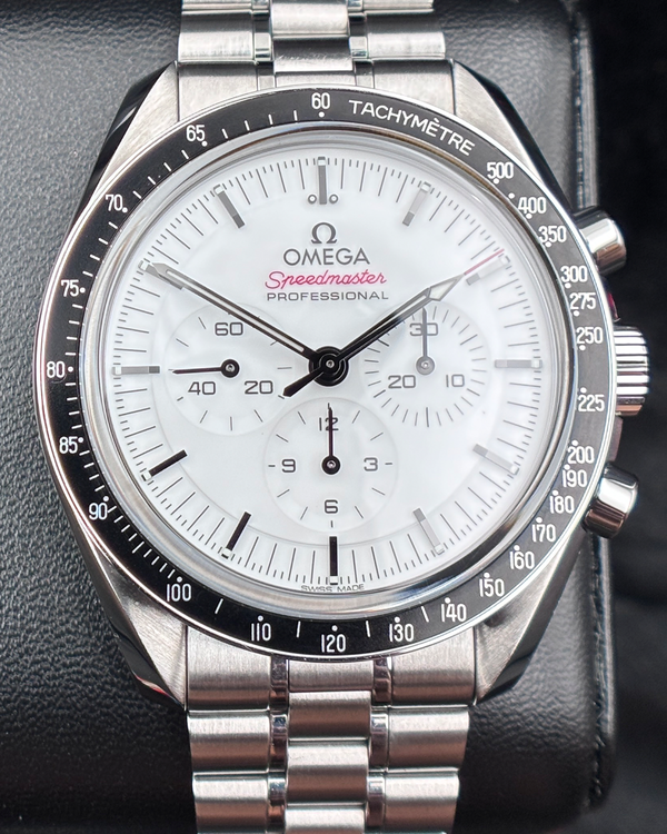 2024 Omega Speedmaster Professional Moonwatch 42MM White Dial Steel Bracelet (310.30.42.50.04.001)