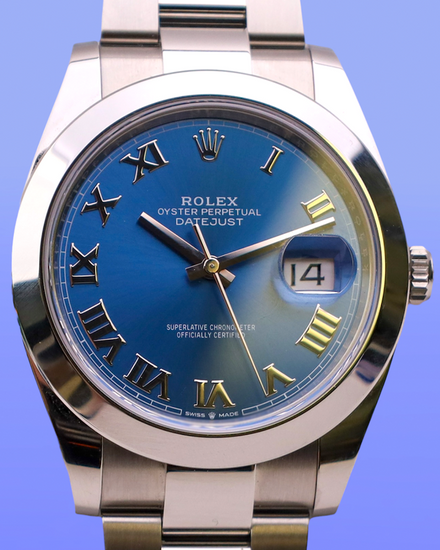 2025 Rolex Datejust 41MM Blue Dial Oyster Bracelet (126300)