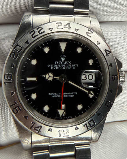 1995 Rolex Explorer II 40MM Black Dial Oyster Bracelet (16570)