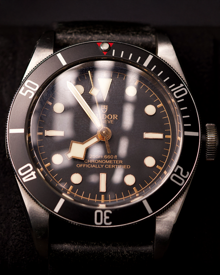2020 Tudor Black Bay Heritage 41MM Black Dial Leather Strap (79230N)