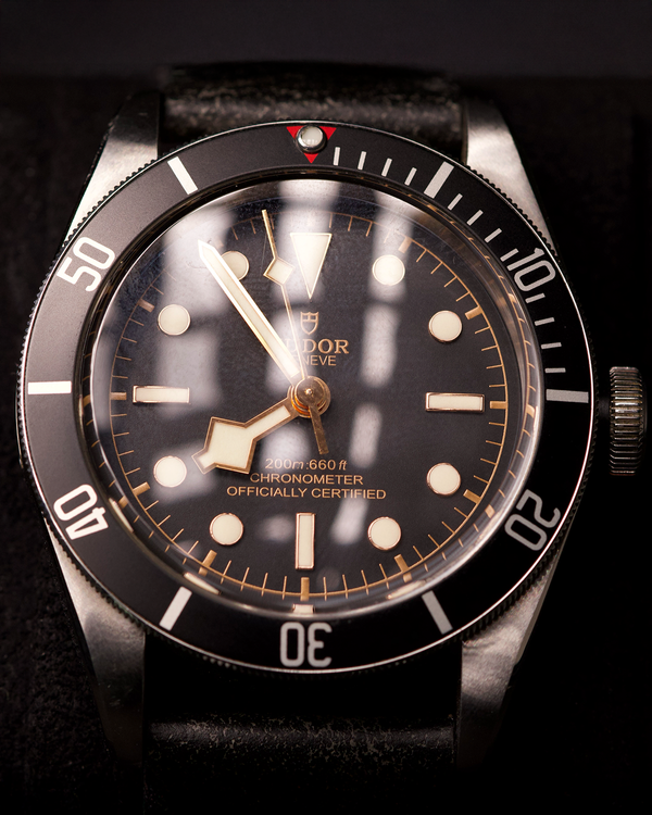 2020 Tudor Black Bay Heritage 41MM Black Dial Leather Strap (79230N)