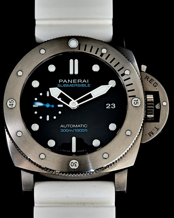 2023 Panerai Submersible 47MM Black Dial Rubber Strap (PAM02305)