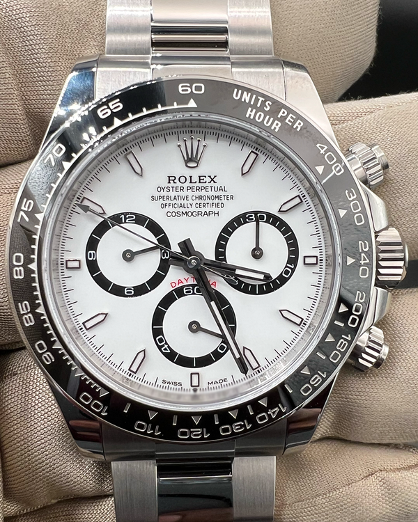 2026 Rolex Cosmograph Daytona "Panda" 40MM White Dial Oyster Bracelet (126500LN)