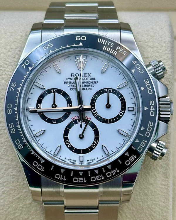 2025 Rolex Cosmograph Daytona "Panda" 40MM White Dial Oyster Bracelet (126500LN)