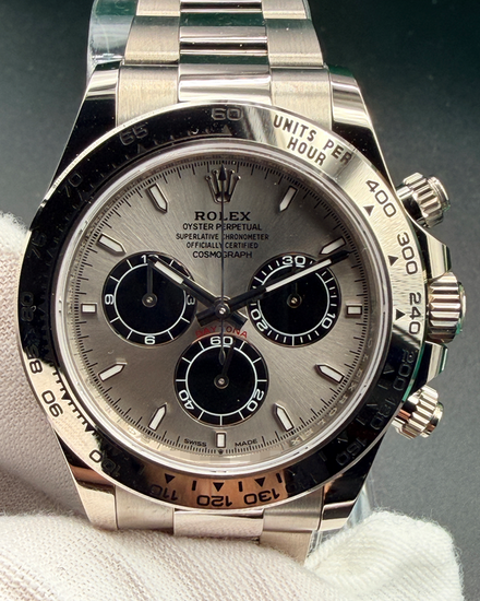 2026 Rolex Cosmograph Daytona "Ghost" 40MM Silver Dial White Gold Oyster Bracelet (126509)