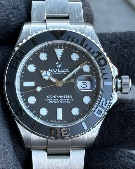 2025 Rolex Yacht-Master 42MM Black Dial Titanium Oyster Bracelet (226627)