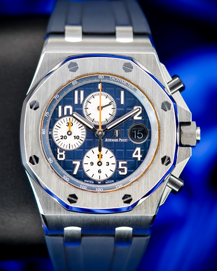 2016 Audemars Piguet Royal Oak Offshore "Navy" 42MM Blue Dial Rubber Strap (26470ST.OO.A027CA.01)