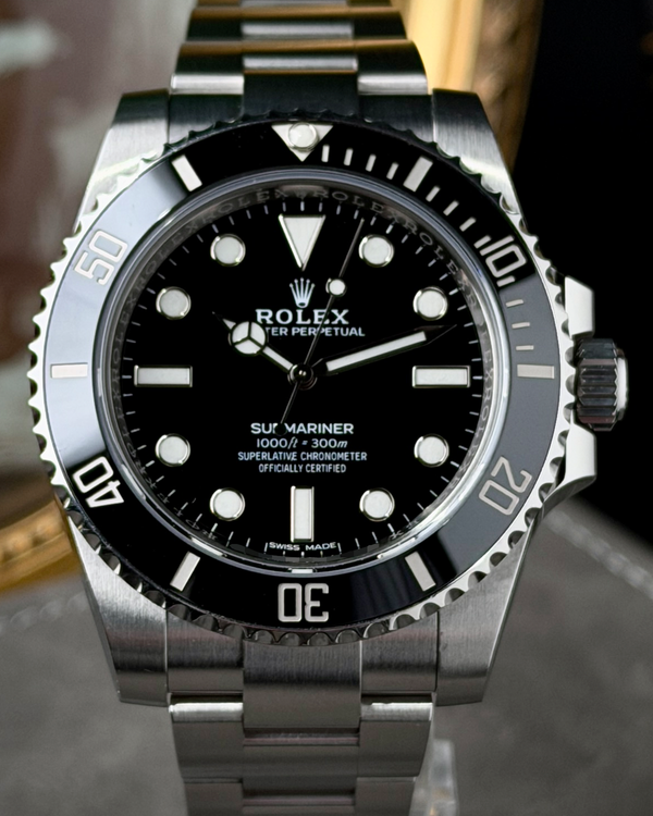 2018 Rolex Submariner No-Date 40MM Black Dial Oyster Bracelet (114060)