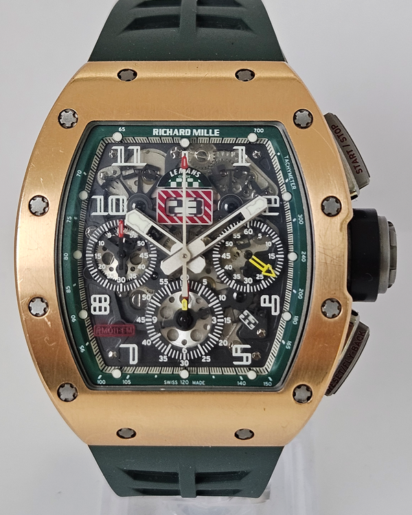 2012 Richard Mille RM 011 L.E. 50MM Skeleton Dial Rubber Strap (RM011 AJ RG)