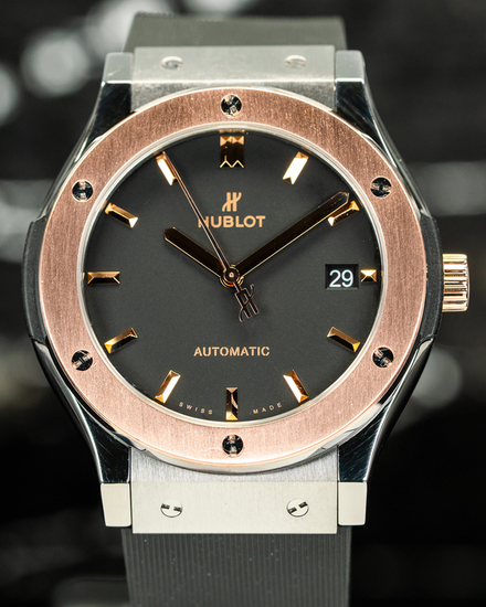 No Reserve - Hublot Classic Fusion 45MM Black Dial Rubber Strap (511.NO.1181.RX)