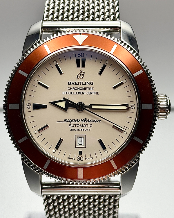 No Reserve - 2017 Breitling Superocean Heritage S.E. 46MM Beige Dial Steel Bracelet (A17320)