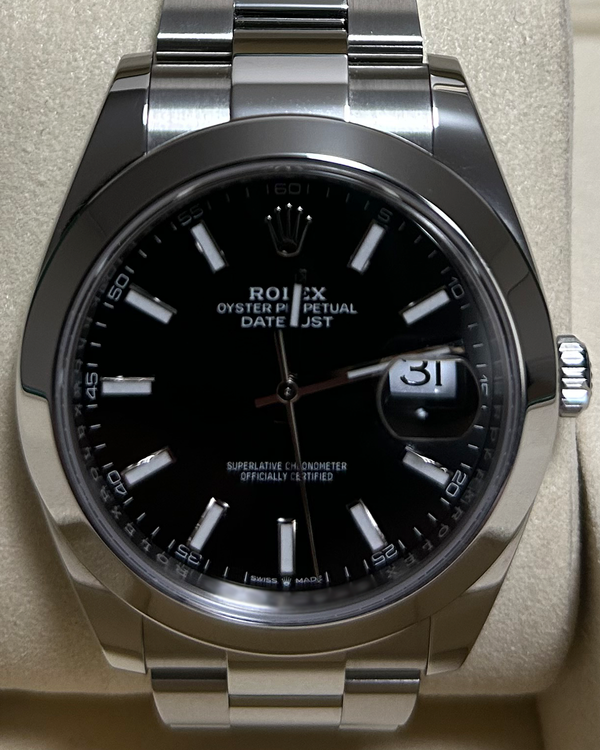 2025 Rolex Datejust 41MM Black Dial Oyster Bracelet (126300)