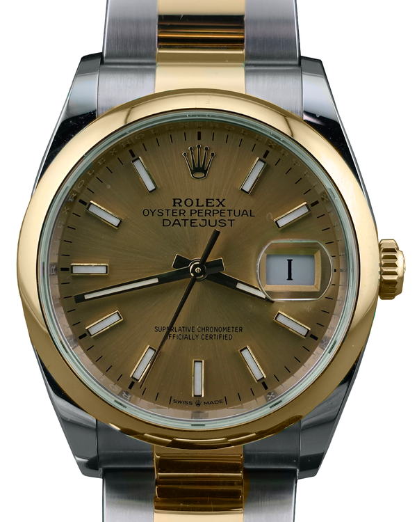 2025 Rolex Datejust 36MM Champagne Dial Two-Tone Oyster Bracelet (126203)