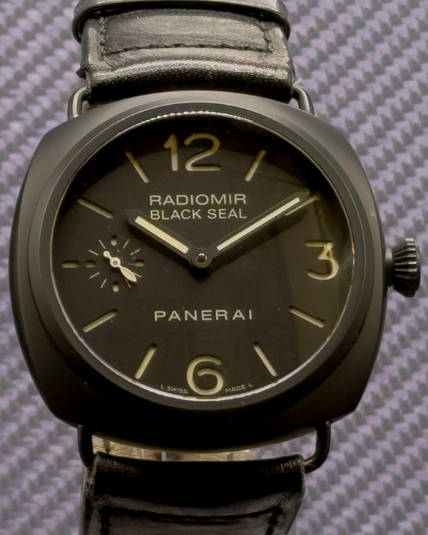 2016 Panerai Radiomir Black Seal 45MM Black Dial Leather Strap (PAM00292)