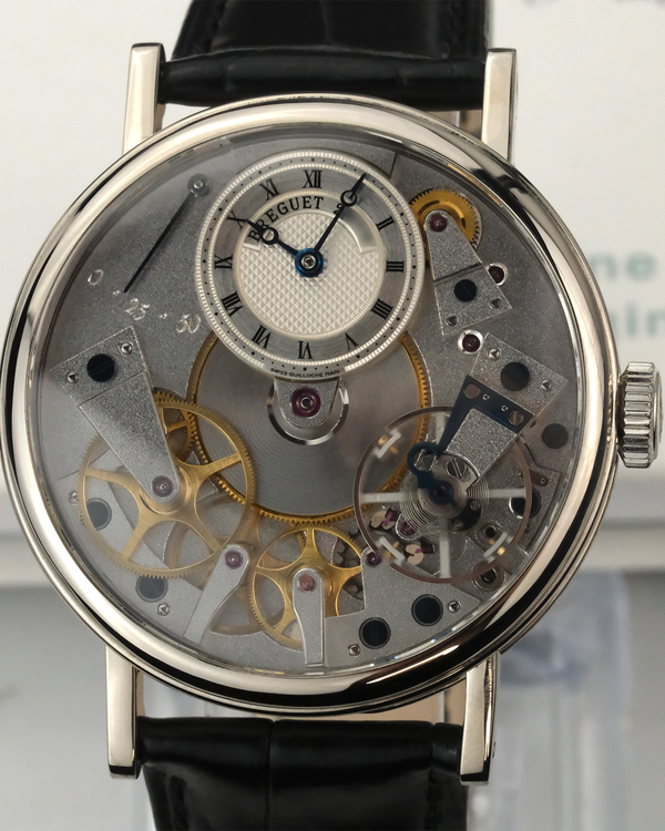 2018 Breguet Tradition 37MM Skeleton Dial Leather Strap (7027BB/11/9V6)