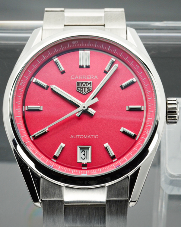 Tag Heuer Carrera Date Date 36MM Pink Dial Steel Bracelet (WBN2313.BA0001)