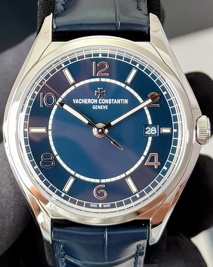 2024 Vacheron Constantin Fiftysix 40MM Blue Dial Leather Strap (4600E/000A-B487)