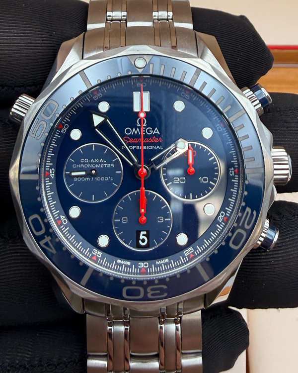 Omega Seamaster Diver 300M 44MM Blue Dial Steel Bracelet (212.30.44.50.03.001)
