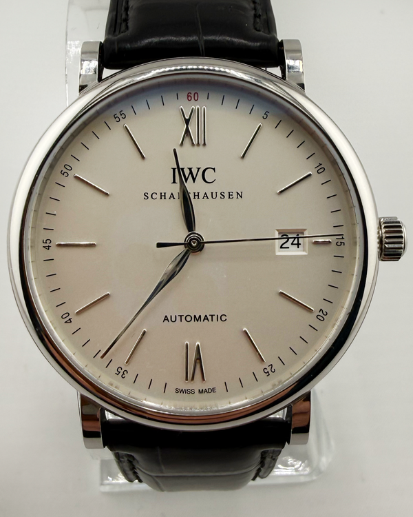 2025 IWC Schaffhausen Portofino 40MM White Dial Leather Strap (IW356501)