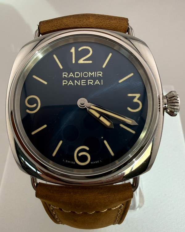 2025 Panerai Radiomir Officine 45MM Blue Dial Leather Strap (PAM01383)
