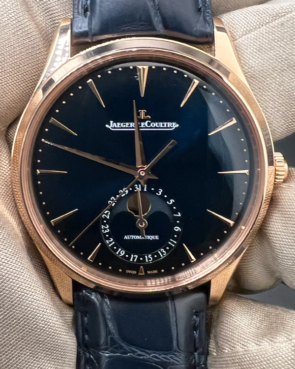 2025 Jaeger-LeCoultre Master Ultra Thin Moon 39MM Blue Dial Leather Strap (Q1362580)