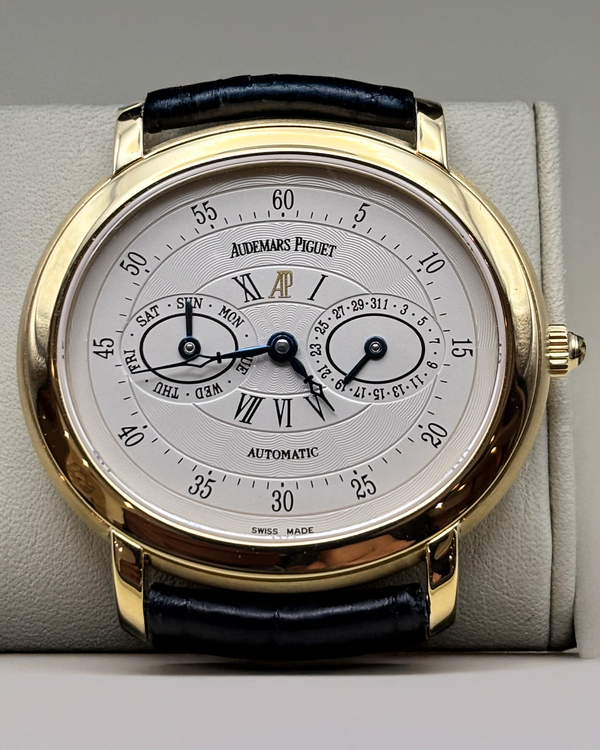 2000 Audemars Piguet Millenary 39MM White Dial Leather Strap (25779BA.OO.D001CR.02)