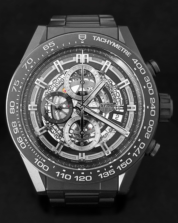 Tag Heuer Carrera 43MM Skeleton Dial Ceramic/Steel Bracelet (CAR2090.BH0729)