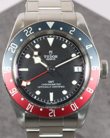 No Reserve - 2018 Tudor Black Bay GMT "Pepsi" 41MM Black Dial Steel Bracelet (79830RB)