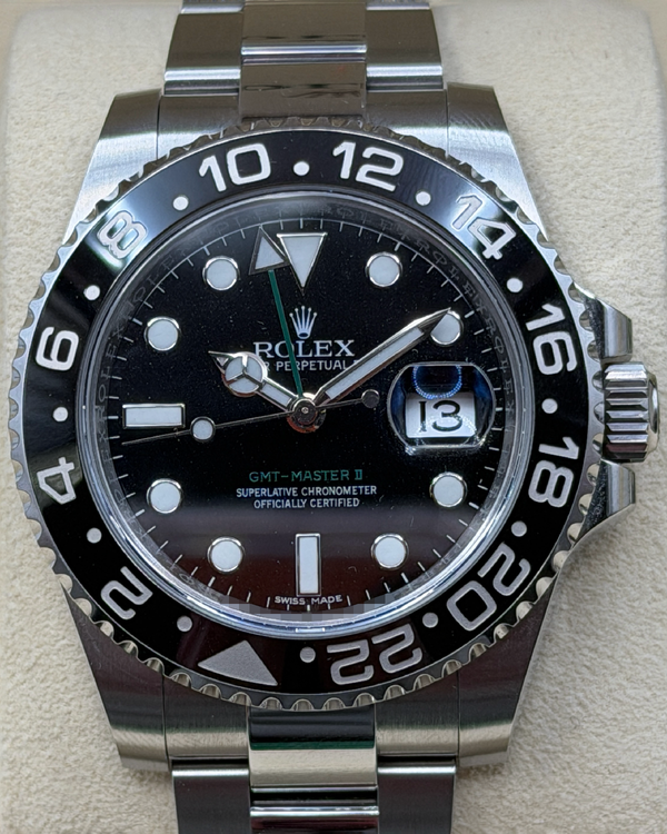 2016 Rolex GMT-Master II II 40MM Black Dial Oyster Bracelet (116710LN)