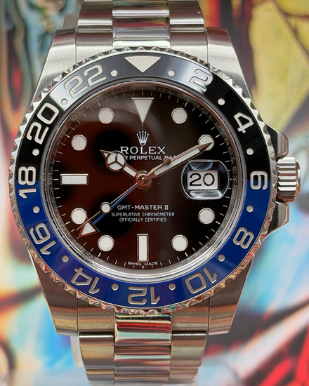 2014 Rolex GMT-Master II 40MM Black Dial Oyster Bracelet (116710BLNR)