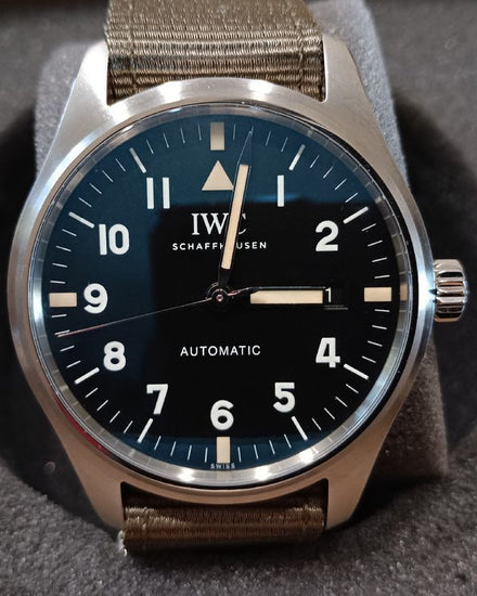 2017 IWC Schaffhausen Pilot L.E. "Tribute to Mark XVIII" 40MM Black Dial Textile Strap (IW327007)