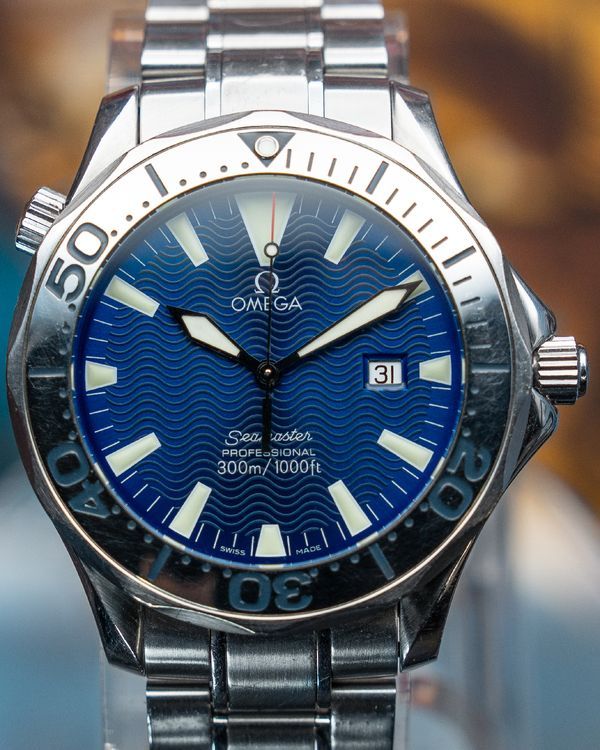 No Reserve - Omega Seamaster 41MM Quartz Blue Dial Steel Bracelet (2265.80.00)