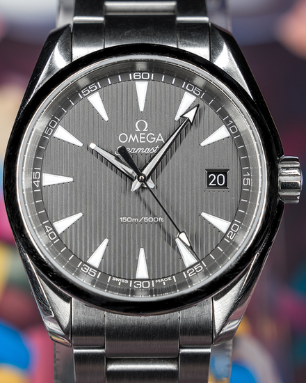 No Reserve - Omega Seamaster Aqua Terra 150M 38.5MM Quartz Grey Dial Steel Bracelet (231.10.39.60.06.001)