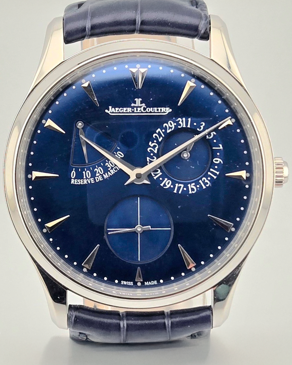 2022 Jaeger-LeCoultre Master Ultra Thin 39MM Blue Dial Leather Strap (Q1378480)