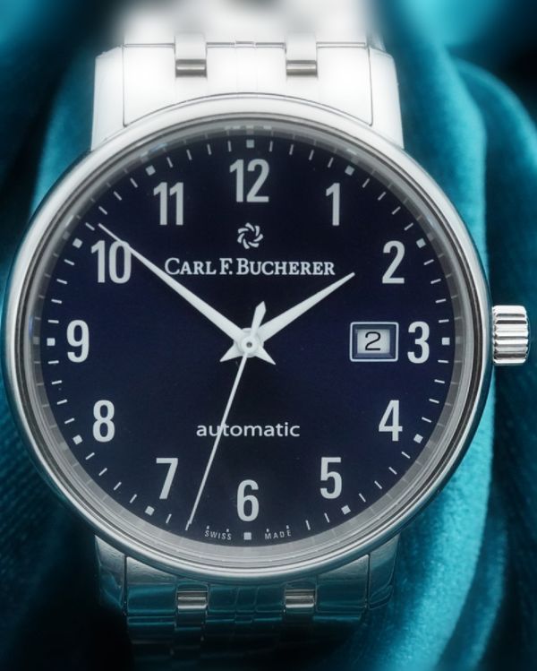 No Reserve - 2024 Carl F. Bucherer Adamavi 40MM Blue Dial Steel Bracelet (00.10318.08.52.21)