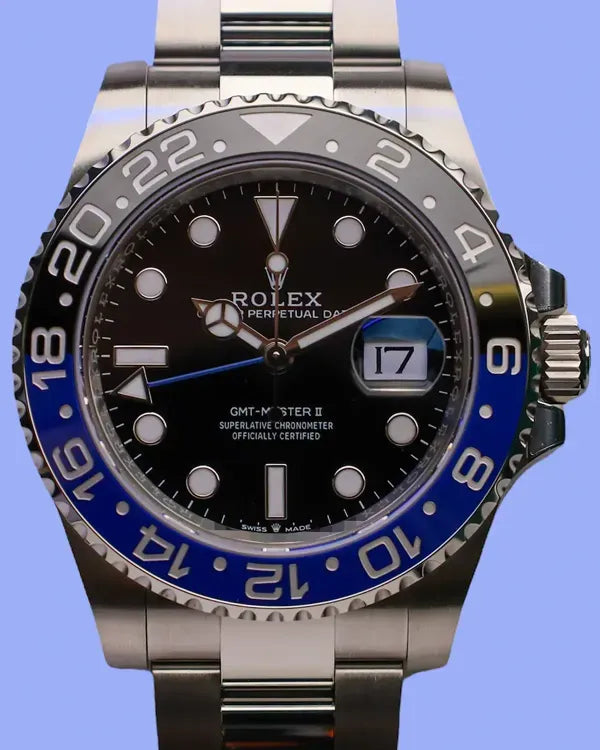 No Reserve - 2025 Rolex GMT-Master II "Batman" 40MM Black Dial Oyster Bracelet (126710BLNR)