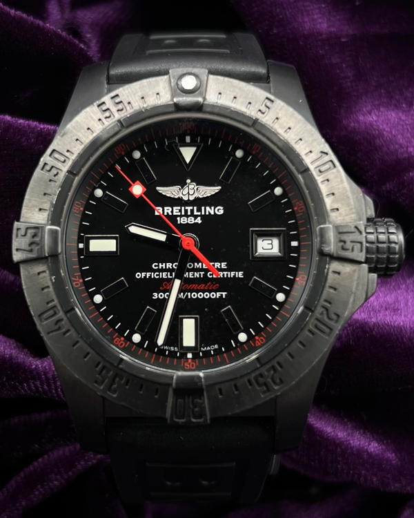 2012 Breitling Avenger Seawolf L.E. 45MM Black Dial Rubber Strap (M177B45RPB)