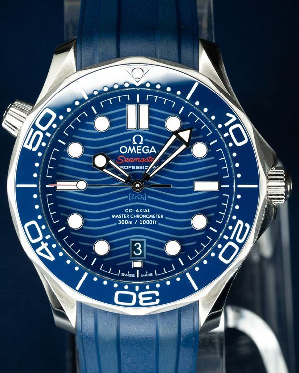 Omega Seamaster Diver 300M 42MM Blue Dial Rubber Strap (210.32.42.20.03.001)