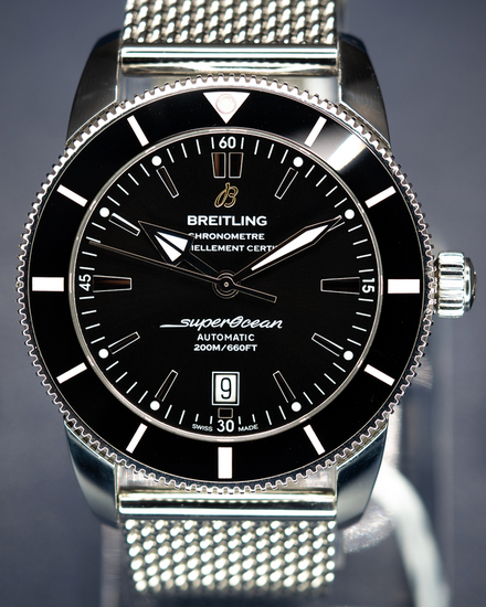 2025 Breitling Superocean Heritage II 46MM Black Dial Steel Bracelet (AB2020121B1A1)