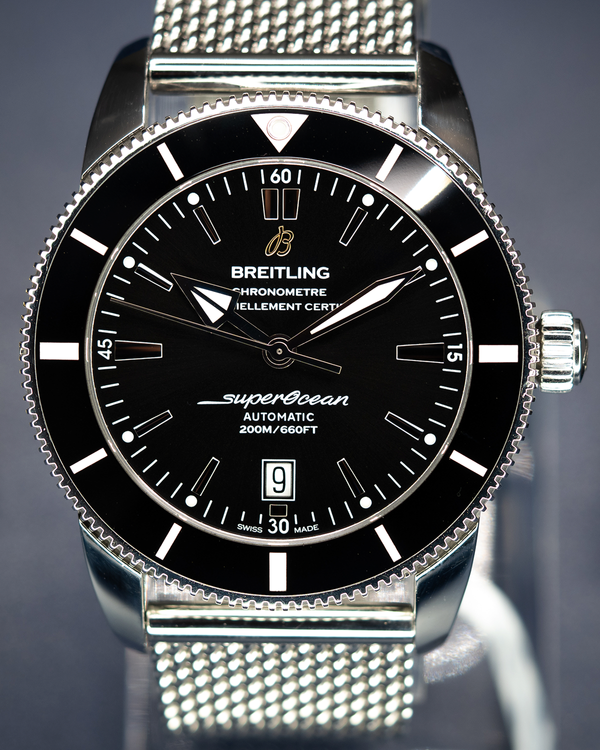 2025 Breitling Superocean Heritage II 46MM Black Dial Steel Bracelet (AB2020121B1A1)
