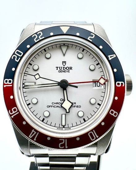No Reserve - 2023 Tudor Black Bay GMT "Pepsi" 41MM White Dial Steel Bracelet (79830RB)