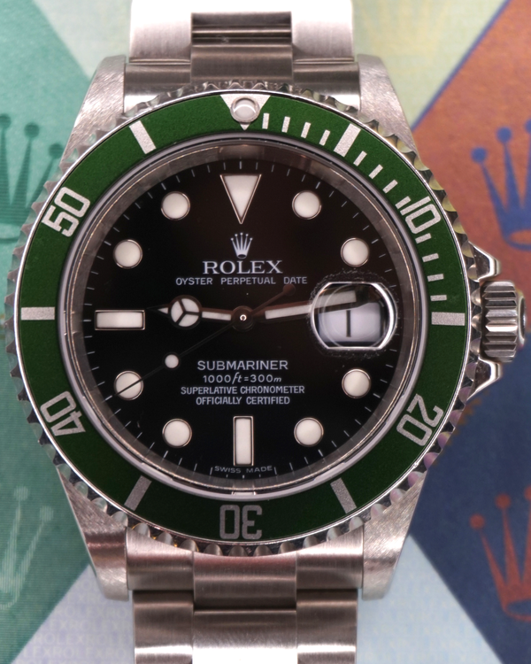 2005 Rolex Submariner Date "Kermit" 40MM Black Dial Oyster Bracelet (16610LV)